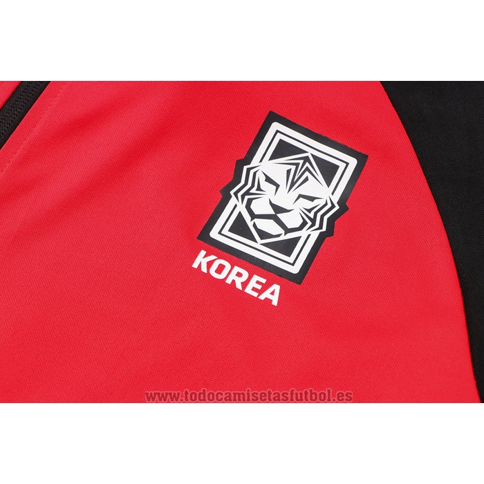 Chaqueta del Corea del Sur 2022-2023 Negro y Rojo